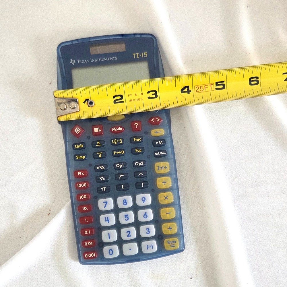 Texas Instruments Solar/Battery Explorer Element Calculator Translucent Blue - Picture 6 of 6